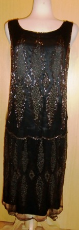 xxM454M Nice Art Deco Dress 1930s